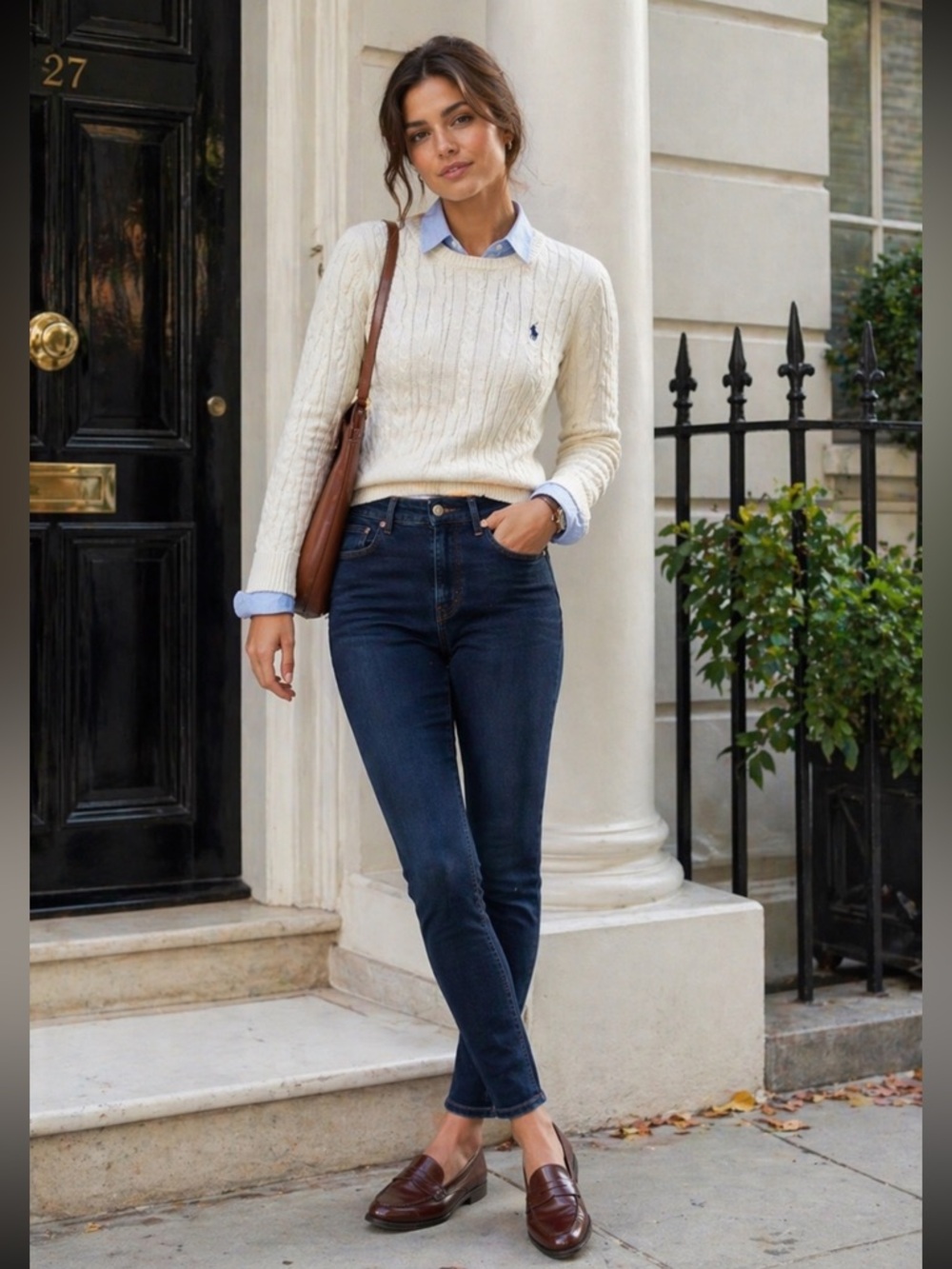 Zara High Rise Skinny Jeans Dark Wash Blue Size 10 Stretch Denim